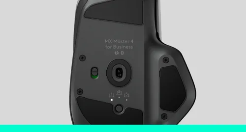 Logitech Maus MX Master 4 for Business - Maus-Typ: Business - Bedienungsseite: Rechtshänder - Maus Features: Logi Bolt-Empfänger - Detailfarbe: Graphit - Schnittstelle: Bluetooth - Verbindungsart: Kabellos