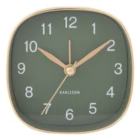 Karlsson Travel Quartz alarm clock Gold, Green