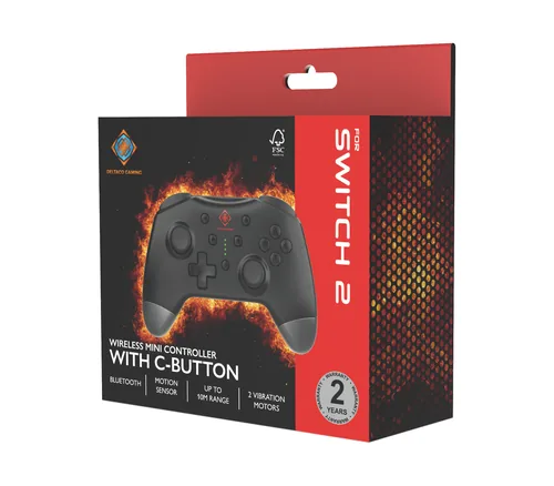 Deltaco Gaming GAM-183 Gaming Controller Black Bluetooth/USB Joystick + engine control lever Nintendo Switch