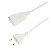 Logilink Netzkabel Euro CEE 716 Stecker zu Dose, 1m, weiß