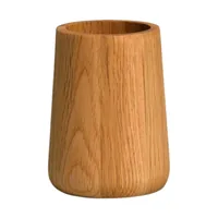 Möve Zahnputzbecher Oak Braun - Detailfarbe: Braun - Detailmaterial: Eiche - Grundmaterial: Holz