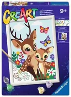 Ravensburger Malen nach Zahlen CreArt – Darling Deer - Altersempfehlung ab: 9 Jahren - Motiv: Waldtiere