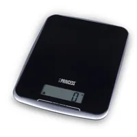 Princess Küchenwaage LCD Schwarz - Bedienungsart: Touchscreen - Messschritte: 1 g - Tara-Zuwiegefunktion: Ja - Detailfarbe: Schwarz - Gewicht Max.: 10 kg - Material: Kunststoff
