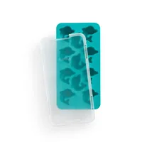 Lékué Eiswürfelform Delphin Türkis - Produkttyp: Eiswürfelbox - Eiswürfelform - Eiswürfelform: Mix aus verschiedenen Formen - Materialtyp: Kunststoff - Material: Kunststoff - Detailfarbe: Türkis - Anzahl Eiswürfel: 11