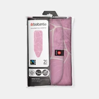 Brabantia Bügelbrettbezug B mit 8 mm Schaumstoff 124 x 38 cm, Pink - Bügelbrettbezug: Baumwolle (CO) - Zubehörtyp: Bügelbrettbezug - Detailfarbe: Pink - Breite max.: 38 cm - Material: Baumwolle - Länge max.: 124 cm