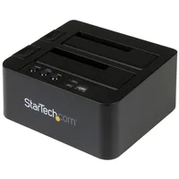 StarTech.com Standalone Hard Drive Duplicator, Dual Bay HDDSSD ClonerCopier, USB 3.1 (10 Gbps)