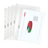 Herlitz Prospekthülle A5 genarbt 100er Packu