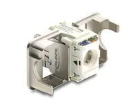 DeLOCK Keystone Module RJ45 jack to LSA Cat.6A shielded with shielding braid tool-free