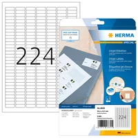 HERMA Inkjet-Etiketten A4 weiß 25,4x8,5 mm Papier 5600 St.