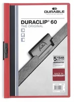 DURABLE Klemmhefter DURACLIP 60 220903 für 60 Blatt A4 rot
