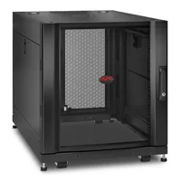 APC Netzwerkschrank NetShelter SX AR3003 12HE / Schwarz - Produkttyp: Netzwerkschrank - Höheneinheiten: 12HE - Einbautiefe: 756 mm - Tiefe (Aussenmass): 900 mm - Breite (Aussenmass): 600 mm - Höhe (Aussenmass): 658 mm