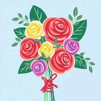 Ravensburger Malen nach Zahlen CreArt Rose Bouquet - Altersempfehlung ab: 12 Jahren - Motiv: Rose