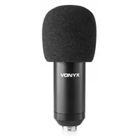 Vonyx Kondensatormikrofon CMTS300 Schwarz - Typ: Einzelmikrofon - Bauweise: Desktop - Hand-/Stativmikrofon - Anwendungsbereich: Instrumente - Gesang & Sprache - Voice-Chat / Gaming - Wandlerprinzip: Kondensator - Richtcharakteristik: Niere - Umschaltbare 