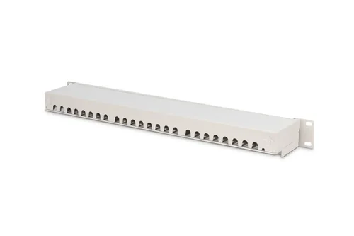 DIGITUS Patchpanel 1HE 24-Port Cat6 geschirmt grau