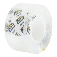 DELI Montageband 25,4mm x 1,5m doppelseitig transparent