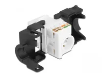 Delock Keystone-Modul RJ45 - LSA, Cat.6A werkzeugfrei - Modultyp: Keystone - Anschluss Front: Buchse RJ-45 - Anschluss Rück: LSA - Medientyp: Netzwerk - Schirmung: Nein - Verpackungseinheit: 1 Stück