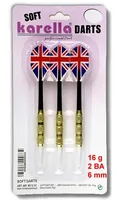 Karella Dartpfeile Softdart Blister-Set - Nachhaltigkeit: Nicht angegeben - Dart Art: Soft Dart - Detailfarbe: Mehrfarbig - Material: Edelstahl - Gewicht: 16 g