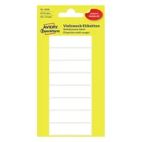 Avery Zweckform Vielzweck-Etiketten 3086 50 x 14 mm - Klebehaftung: Permanent - Drucker Kompatibilität: Nein - Anzahl Blatt: 8 × - Papierformat: Nein - Anzahl Etiketten: 64 - Etikettengrösse: 50 x 14 mm