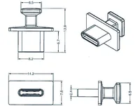 Delock Blindstecker/Staubschutz USB-C 10 Stück Schwarz - Detailfarbe: Schwarz - USB Standard: 3.0/3.1/3.2 Gen 1 (5 Gbps) - 2.0 (480 Mbps) - Winkelstecker: Nein - Steckertyp Seite B: Terminierung - Besondere Eigenschaften: Portblocker - Steckertyp Seite A: