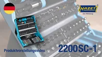 SmartCase Bit-Satz 2200SC-1, 69-teilig (schwarz/blau, 1/4"", mit Handhalter)