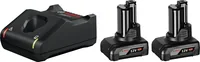 Bosch 2x 6.0Ah, GAL 12V-40 Akku