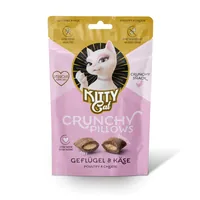 KITTY Cat Katzen-Snack KittyCat Crunchy Pillows Geflügel, Käse 60 g - Snackart: Biscuits - Tierbedürfnis: Kein besonderes Bedürfnis - Geschmacksrichtung: Geflügel - Zertifikate: Keine Zertifizierung - Fleischsorte: Geflügel - Packungsgrösse: 60 g