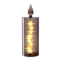 LEONARDO Kerze Silenzio LED, 30 cm, Grau - Betriebsart: Batteriebetrieb - Fernbedienung: Nein - Aussenanwendung: Optional - Anwendungszweck: Stehend - Timerfunktion: Nein - Set: Nein