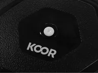 KOOR Gymnastikball 55 cm, Schwarz - Durchmesser: 55 cm - Farbe: Schwarz - Sportart: Fitness