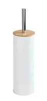 Wenko Toilettenbürste Tortona Weiss - Art: Toilettenbürsten-Set - Detailfarbe: Weiss - Detailmaterial: Stahl - Holz - Grundmaterial: Holz - Metall