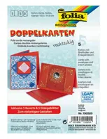 Folia Blankokarte 220 g/m² rechteckig Hellgrün - Papierformat: 10.5 x 15 cm - Motiv: Ohne Motiv - Verpackungseinheit: 5 Stück - Detailfarbe: Grün - Inkl. Couvert: Ja