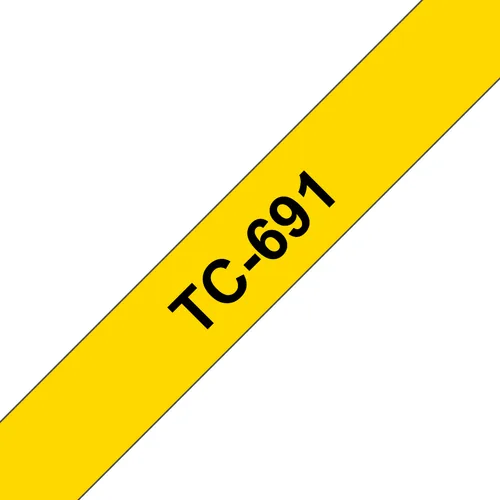 PTOUCH Band, laminiert schwarz/gelb TC-691 PT-3000 9 mm