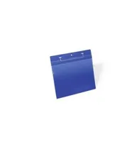 DURABLE Drahtbügeltasche A4 quer 50er Pck blau