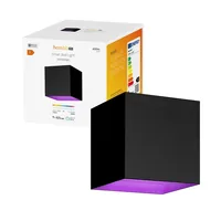 hombli Gartenleuchte Smart Wall Light 2 x 3W, RGB+CCT, Schwarz - Lampensockel: LED fest verbaut - Farbtemperatur Kelvin: 2700 bis 6500 K - Aussenanwendung: Ja - Gesamtleistung: 6 W - Leuchten Kategorie: Gartenleuchte - Lichtfarbe: RGB - farbig