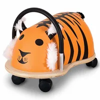 Wheelybug Rutschfahrzeug Tiger klein - Fahrzeugtyp: Rutschfahrzeug - Altersempfehlung ab: 12 Monaten - Ausstattung: Keine - Detailfarbe: Orange - Schwarz - Material: Polyurethan (PU) - Schaumstoff - Holz