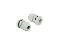 Delock Kabelverschraubung PG7, 15 mm 10 Stück, grau - Gewindetyp: PG7 - Material: Kunststoff