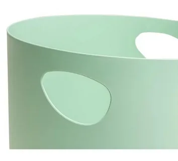 Exacompta Papierkorb Ecobin AutentiK, 15 l, Salbeigrün - Fassungsvermögen: 15 l - Höhe: 33.5 cm - Anzahl Behälter: 1 - Material: Recycling-Kunststoff - Detailfarbe: Salbeigrün - Form: Rund