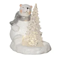 Star Trading LED-Figur Polare, 14 cm, Weiss - Betriebsart: Batteriebetrieb - Fernbedienung: Nein - Aussenanwendung: Nein - Timerfunktion: Ja - Set: Nein - Farbe: Weiss
