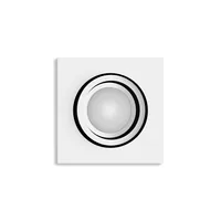 Philips Hue White & Color Ambiance Centura Einbauspot Eckig Weiss - Lampensockel: GU10 - Farbtemperatur Kelvin: 2000 bis 6500 K - Aussenanwendung: Nein - Gesamtleistung: 4.2 W - Leuchten Kategorie: Spot - Lichtfarbe: Mehrfarbig