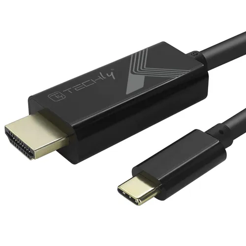Techly USB Typ C ST auf HDMI 2.0 4K, 2m, schwarz