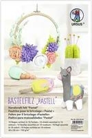 URSUS Bastelfilz Pastell 150 g/m² , 20 x 30 cm, 10 Blatt - Detailfarbe: Mehrfarbig - Filz Art: Bastelfilz