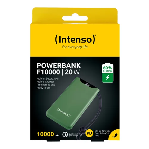 Intenso 7332037 Powerbank Lithium Polymer (LiPo) 10000 mAh Grün