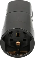 Max Hauri Kupplung T25 - Schwarz - Detailfarbe: Schwarz - Stromanschluss Seite A: T25 - Schalter: Nein - Stromanschluss Seite B: Schraubklemme - Typ: Kupplung