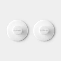 Brabantia Handtuchhalter ReNew 2 Stück, Weiss - Befestigung: Kleben - Verschraubt - Material: Kunststoff - Farbe: Weiss