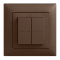 Feller Smart Light Control  für Philips Hue EDIZIOdue AP coffee - Detailfarbe: Braun - Protokoll: ZigBee - Produkttyp: Fernbedienung und Wandtaster - Systemkommunikation: Wireless - System-Kompatibilität: Philips Hue