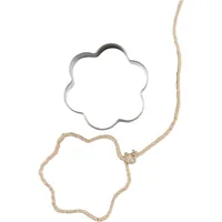 Creativ Company Guetzli-Ausstecher-Set 8 cm 5 Stück, Blume - Materialtyp: Metall - Stehkeks: Nein - Motiv: Blume