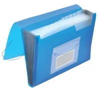 CONNECT Fächermappe A4 Blau - Typ: Fächermappe - Ausstattung: Fächer - Taben - Gummiband - Detailfarbe: Blau - Material: Polypropylen (PP)