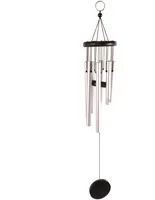 Esschert Design Windspiel aus Aluminium - Motiv: Wimpel - Detailfarbe: Schwarz