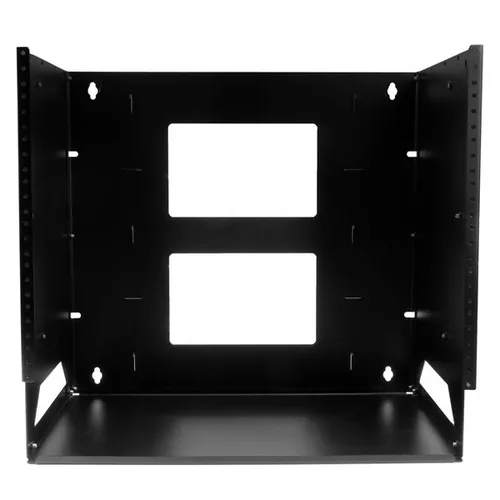8U WALL-MOUNT RACK WITH SHELF .