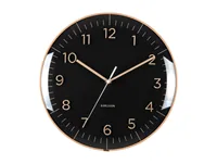 KARLSSON Wanduhr Esencia Dome 30 cm, Schwarz - Uhrtyp: Analog - Betriebsart: Akkubetrieb - Batteriebetrieb - Funksignal: Nein - Funktionen: Zeit - Form: Rund - Detailfarbe: Schwarz
