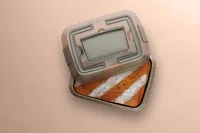 BergHOFF Cake-Backform Leo Balance mit Deckel und Spatel 38.5 x 29 cm - Materialtyp: Metall - Material: Karbonstahl - Detailfarbe: Beige - Set: Ja - Backform Typ: Cake-Backform - Verpackungseinheit: 1 Stück
